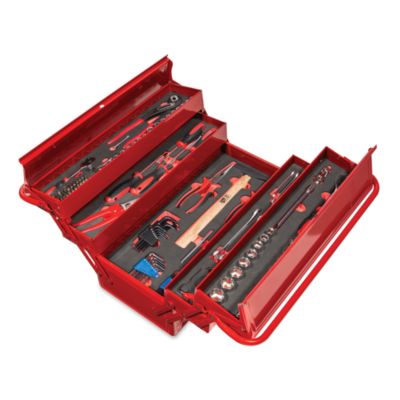 Heavy Duty 5-Compartment Tool Box with Tool Set - Griot's Garage